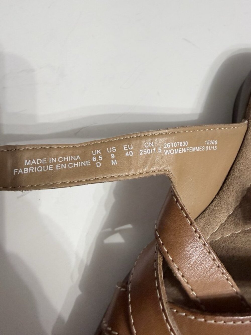 Clarks Artisan Leather Slide Sandal Size 9 M Brown Hook and Loop Strap - Picture 5 of 6